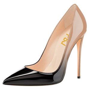 FSJ Formal Pointed Toe Pumps High Heel Stilettos